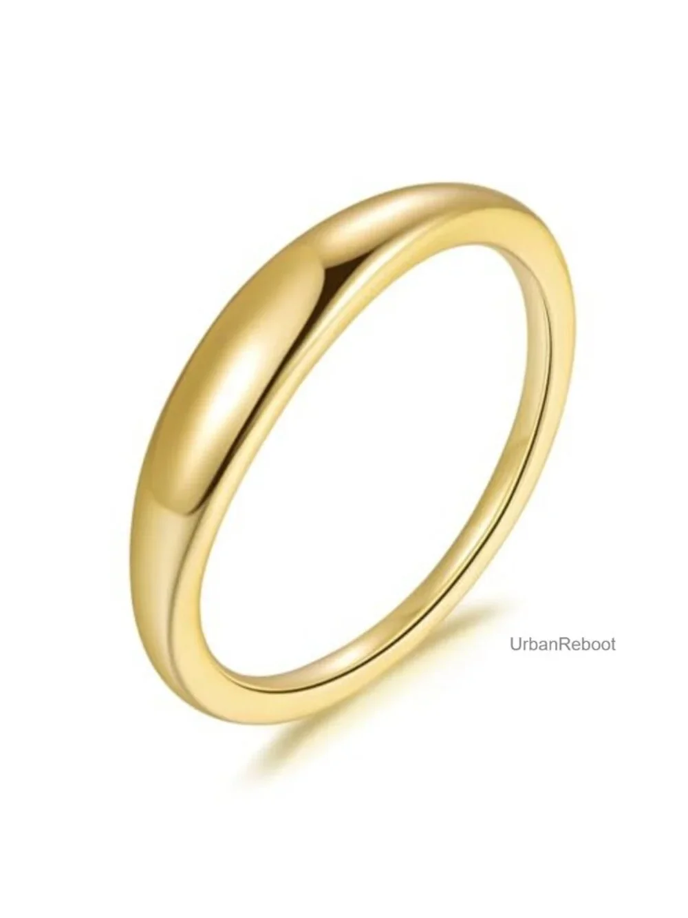 14K Gold Plated Non Tarnish Chunky Vintage Ring for Women